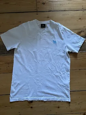 Buy PAUL SMITH London - Designer Men’s Plain White Tee T-Shirt - Classic Zebra SMALL • 9.99£