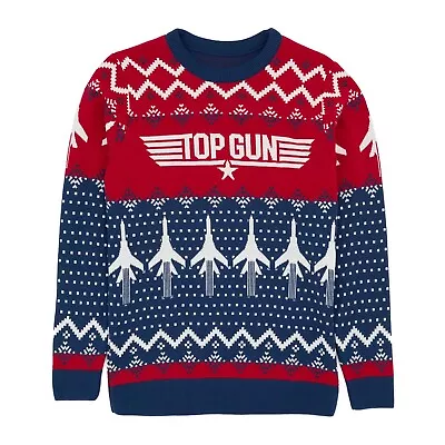 Buy Top Gun Mens Knitted Christmas Jumper NS7024 • 40.63£