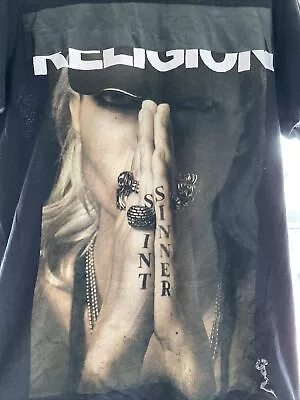 Buy Religion “Saint/Sinner” Black T-shirt. Small • 30£