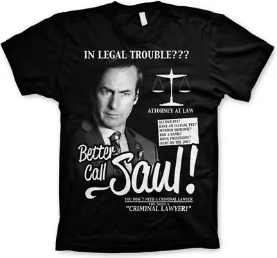 Buy Better Call Saul T-Shirt Black • 27.52£