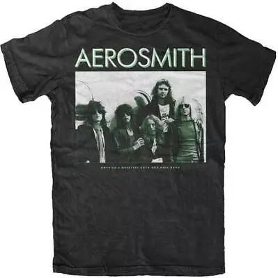 Buy Officially Licensed Aerosmith America's Greatest Mens Black T Shirt Classic Tee • 14.50£