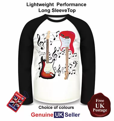 Buy Fender Guitar T Shirt, Long Sleeve, Fender Guitar T Shirt, Men's Top,  • 17.95£