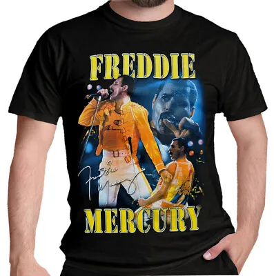 Buy Freddie Mercury T Shirt Live Homage Official Queen Licensed Classic Rock Tee • 15.58£
