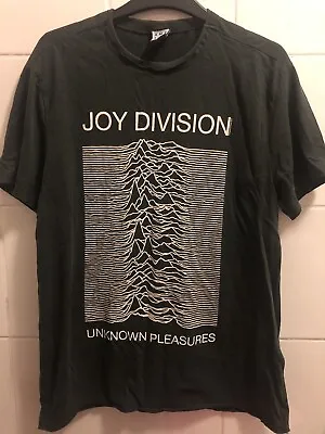 Buy Joy Division Unknown Pleasures Amplified Charcoal T Shirt Small • 14.95£