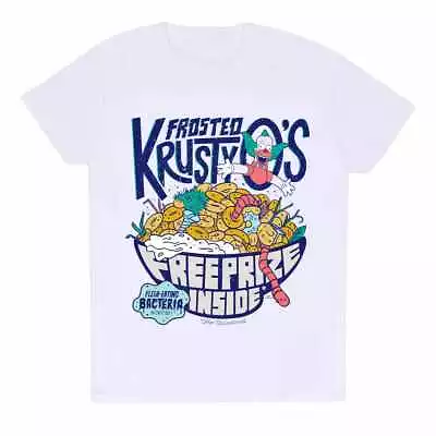 Buy Simpsons - Frosted Crusty Qs Unisex White T-Shirt Ex Large - XL - Un - K777z • 15.57£
