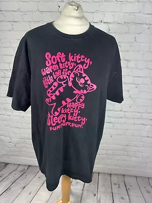 Buy Soft Kitty Big Bang Theory T Shirt Men's Size XL Black Short Sleeve (EY04) • 10.99£