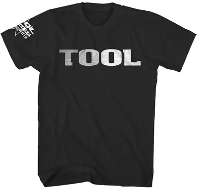 Buy Tool Metallic Silver Logo Black T-Shirt OFFICIAL • 16.59£