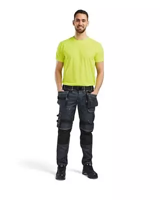 Buy Blaklader Yellow Men's UV Blocking UPF40+ Short-sleeve Wicking T-shirt #3323 • 21.12£