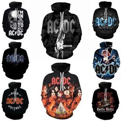 Buy ACDC Rock Band Mens Womens Jumper Hoodie Sweatshirt Jacket Pullover Tops Coat • 19.19£