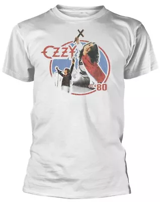 Buy Ozzy Osbourne Blizzard Of Ozz 80 White T-Shirt NEW OFFICIAL • 16.59£