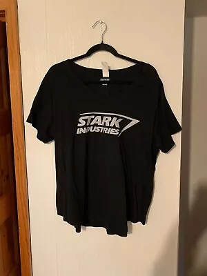 Buy Marvel Stark Industries 2X Black Tshirt Short Sleeve • 17.95£