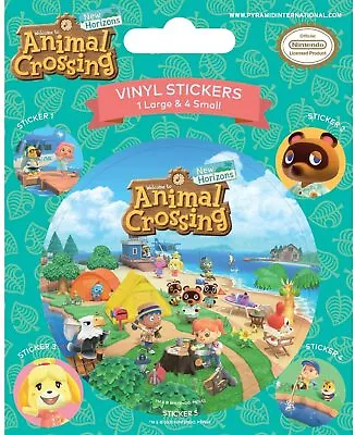 Buy Animal Crossing Set Of 5 Vinyl Stickers - 100% Official Licensed Product - NEW  • 2.95£