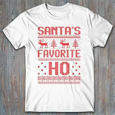 Buy Rude T-shirt Santa's Favorite HO Funny Gift - Humorous Tee Shirt • 15.43£