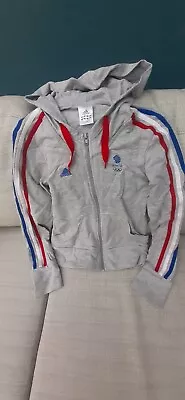 Buy Adidas Grey Team GB London 2012 Olympics Hoodie-  Size 8 Kids  VGC  • 12£