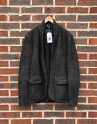 Buy All Saints Mens ASPEN Suede Leather Blazer Jacket MEDIUM Allsaints A434 • 179.99£
