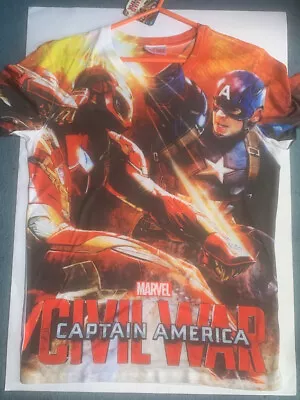 Buy Marvel: Captain America Civil War T-Shirt, Size XL • 10£