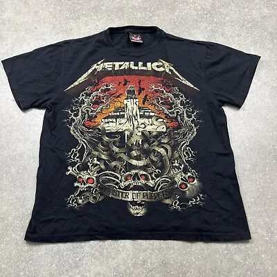 Buy Metallica Master Of Puppets Black Graphic T-shirt Size M • 20£