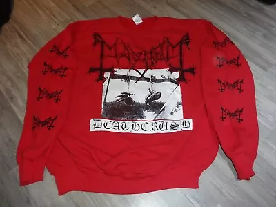 Buy Mayhem Sweatshirt Black Metal Morbid Dodheimsgard Arckanum Watain Gorgoroth XXL • 101.71£
