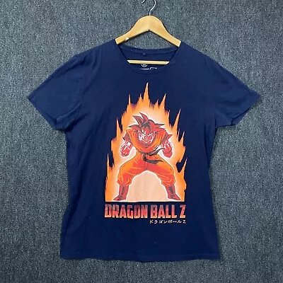 Buy Goku Super Saiyan T Shirt Dragon Ball Z DBZ Navy Size Medium • 11.92£