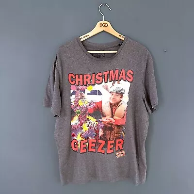 Buy Mens Grey Only Fools & Horses Christmas Geezer Print T-Shirt Top Size Large • 1£