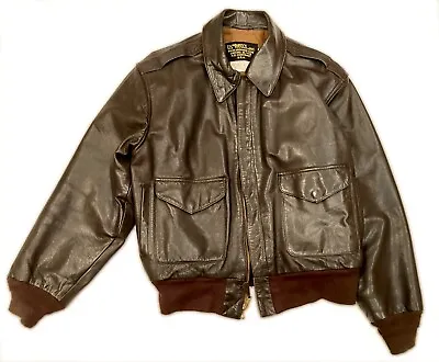 Buy US Wings Womens WASP A-2 Bomber Jacket Size Medium Goatskin Made In USA • 106.16£