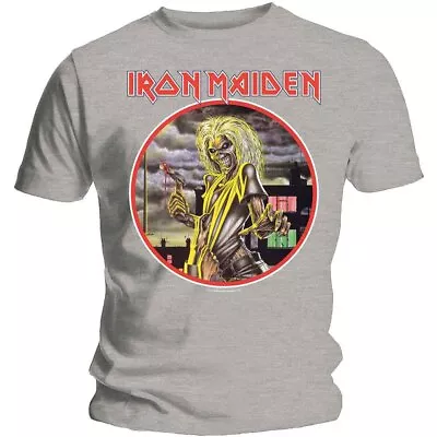 Buy Iron Maiden 'Killers Circle' Grey T Shirt - NEW • 15.49£