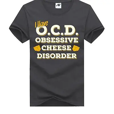 Buy Womens Girls Obsessive Cheese Disorder T Shirt Short Sleeve Fun Novelty Top Tees • 9.97£