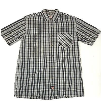 Buy Mens Checkered Dickies Shirt Size Medium • 12£