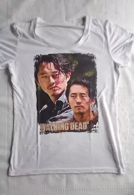 Buy Women's Walking Dead Glenn White T-Shirt. Size Large • 4£