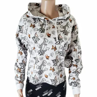 Buy Nwt Tom & Jerry Warner Bros Authentic Junior Women Hoodie Long Sleeve Sweatshirt • 25.51£