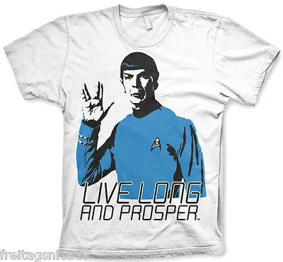 Buy Spock Live Long T-Shirt Cotton Officially Licensed • 29.80£
