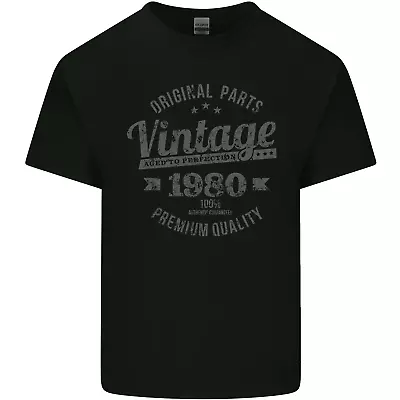 Buy Vintage Year 44th Birthday 1980 Mens Cotton T-Shirt Tee Top • 8.75£