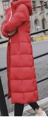 Buy UK 8 Red Autumn Winter Jacket Coat Christmas Birthday Casual Hooded • 24.99£