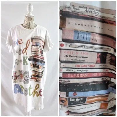 Buy Oversized Tee Shirt One Good Book Bibliophile OS One Size • 33.07£