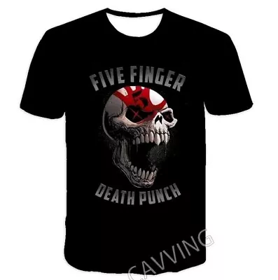 Buy Five Finger Death Punch T-Shirt FFDP   New Black Large /extra Large 44chest • 14.99£
