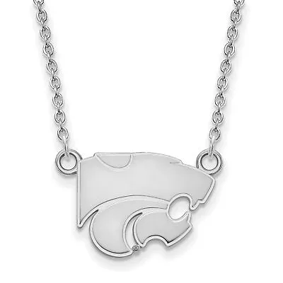Buy Kansas State University Wildcats Mascot Pendant Necklace In Sterling Silver • 60.61£