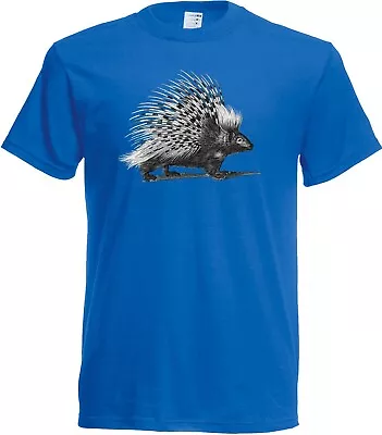 Buy Porcupine Line Art T Shirt Choice Of Size/colour! Printed With DTF Mens/womens • 11.99£