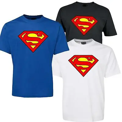 Buy Superman Logo T-shirt Printed Logo Movie Dc Comics Superhero' Shirt Comic Shirt • 9.19£