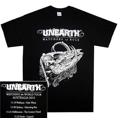 Buy Unearth Watching The World Australian Tour Shirt • 14.54£