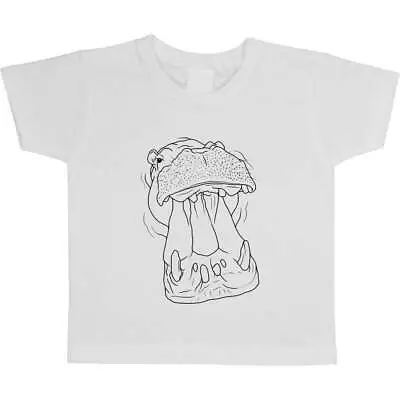 Buy 'Hippo In Water' Children's / Kid's Cotton T-Shirts (TS034929) • 5.99£