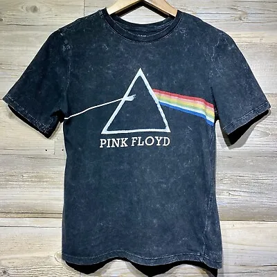 Buy Pink Floyd The Dark Side Of The Moon T-Shirt Black Acid Wash Boys Large 10/12 • 3.98£