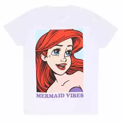 Buy Little Mermaid - Mermaid Vibes Unisex White T-Shirt Ex Ex Large - XX - K777z • 13.09£