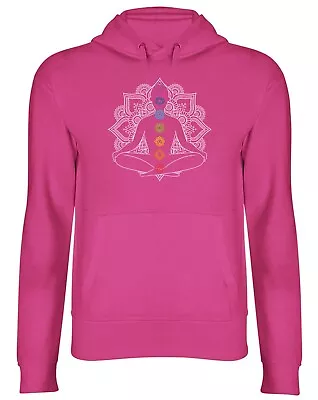 Buy Chakra Symbols Mandala Flower Yoga Meditation Mens Womens Hooded Top Hoodie Gift • 17.99£