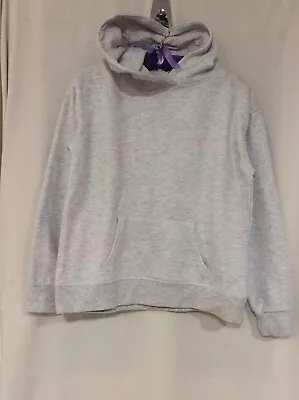 Buy Women’s Grey Hoodie, Size XS  (6/8) - Soft Hooded Top With Front Pocket • 10£