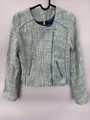 Buy Sweewë Paris Cropped Wool Blend Biker Jacket Size M Faulty  • 3.99£