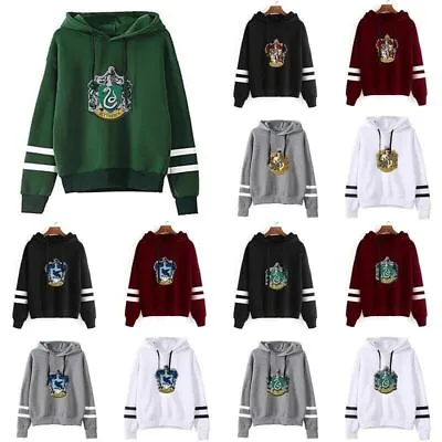 Buy Unisex Harry Potter Hogwarts Hoodie Pullover Sweatershirt Hooded Top Xmas Gift • 16.79£