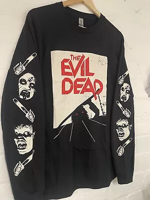 Buy The Evil Dead Long Sleeve T-shirt Horror Movie Bruce Campbell Sam Raimi New L • 10.50£