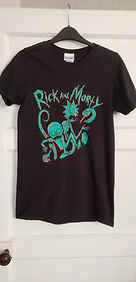 Buy Adult Swim,Rick And Morty Black T Shirt,Good Used Condition,Size Small • 5£