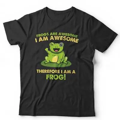 Buy Frogs Are Awesome Tshirt Unisex & Kids Funny Cute Animal Humour Toad Kawaii • 13.99£