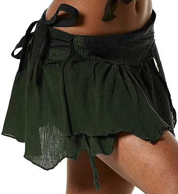 Buy STEAMPUNK SKIRT, Pixie Skirt, Elf Skirt, GEKKO Wrap Skirt, Steampunk Clothing • 32.99£